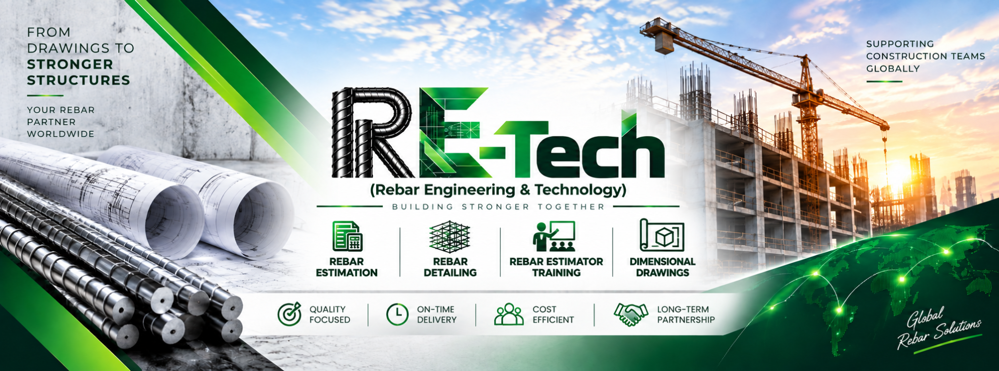RE-Tech Engineering rebar engineering and technology banner